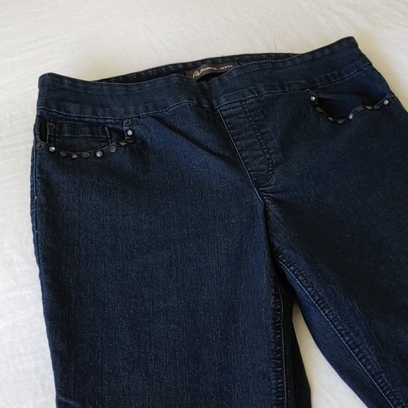 Jeans Size 13 Straight Leg Dark Studs - Picture 6 of 9